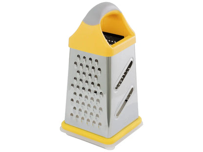 4-In-1 Stainless Steel Food Grater, Shredder & Slicer with Box Tray