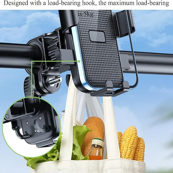 Treqa BC-T24 360° Rotating Handlebar Bike Phone Holder(03101)