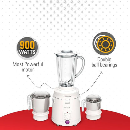 Sujata Dynamix 900W Heavy Duty Mixer Grinder