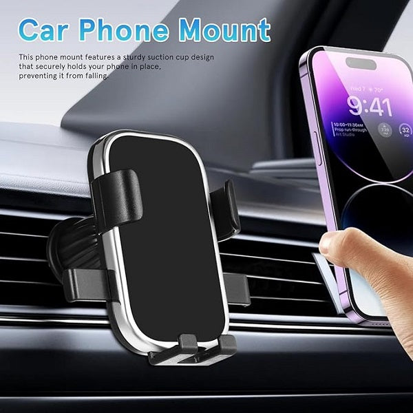 Treqa BC-T22 4 to 7″ Air Vent Car Phone Holder(03099)