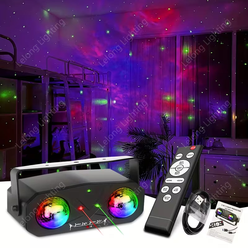 Double Magic Ball Laser Light with Remote Control