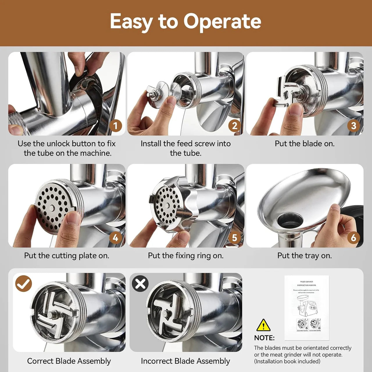 Meat Grinder Mincer Sausage Maker