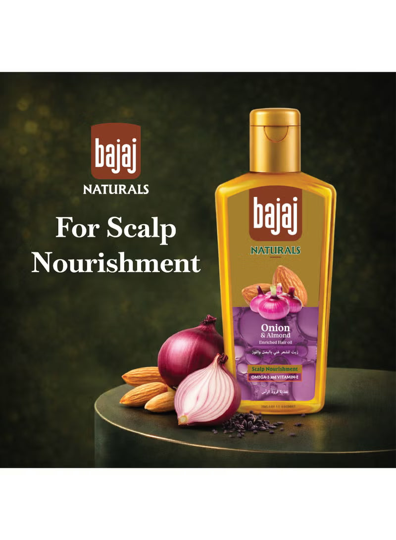 Bajaj Coco Onion Hair Oil- Non Sticky Hair Oil For 2X Faster Hair Growth* - 300ml