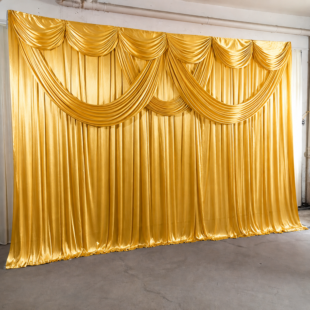 Backdrop With 3PCS Drape 3Mx6M