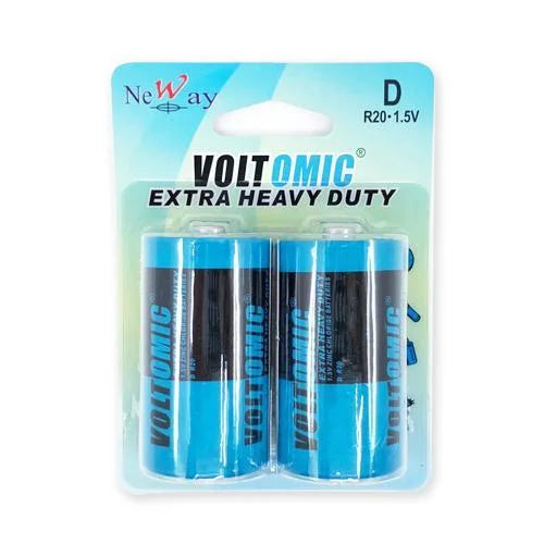 VOLTOMIC Heavy Duty Battery D (R20 1.5V) 2pcs