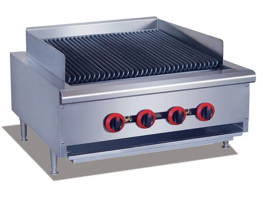4 Burner Natural / ULPG Gas Char Grill Hotplate Griddle