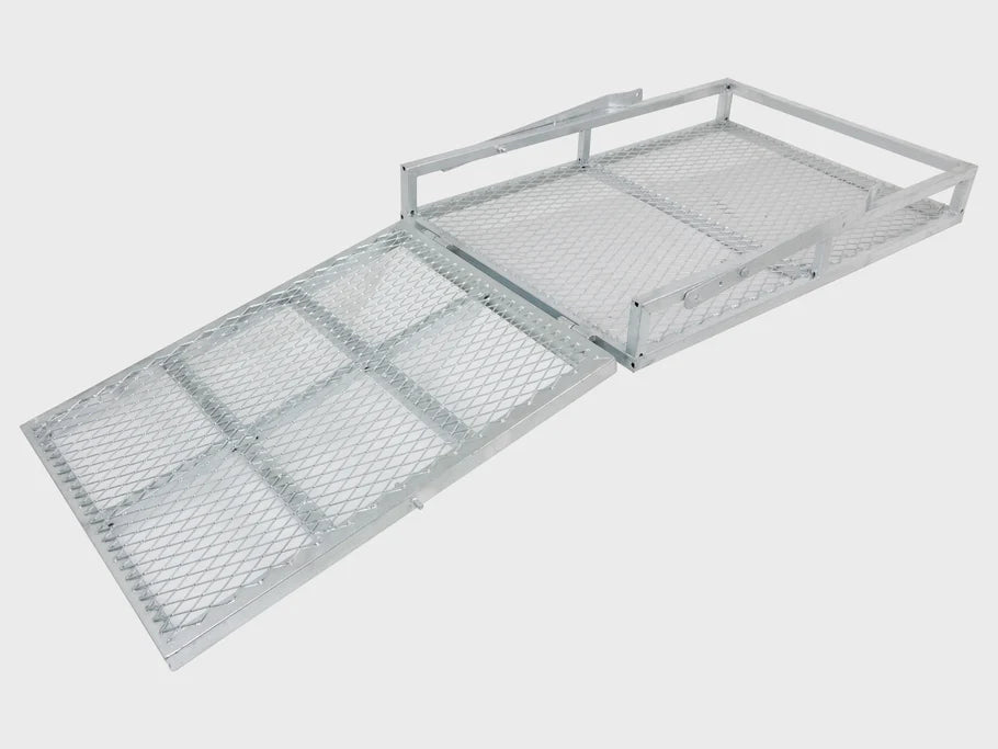 Galvanised Trailer Mower Box with Loading Ramp for Trailer Draw Bar