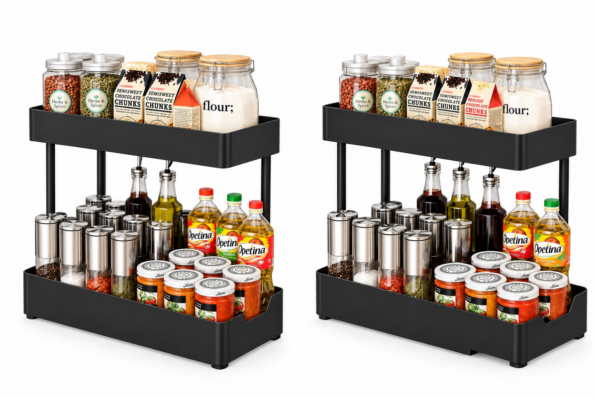 2-Tier Kitchen Spice & Storage Rack