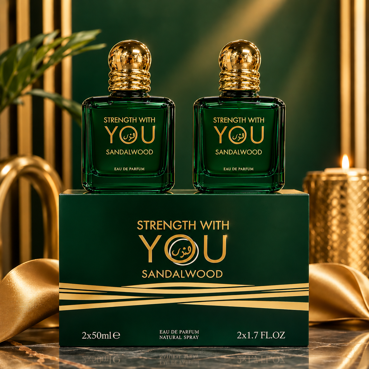 Dupe For Giorgio Armani Stronger With You Sandalwood EDP -2 in 1 (2x50ml)