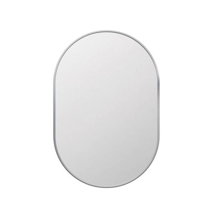 Barelli 750 x 500mm Chrome Modena Pill Shaped Framed Mirror
