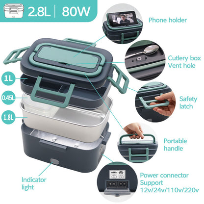 2.8L Electric Heated Lunch Box