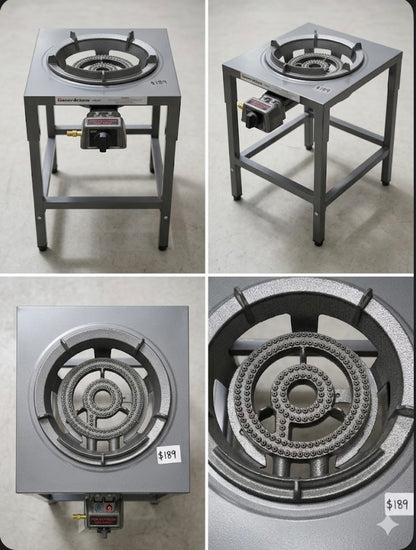 Buy 2 Ring Cast Iron Gas Burner With Stand + Regulator