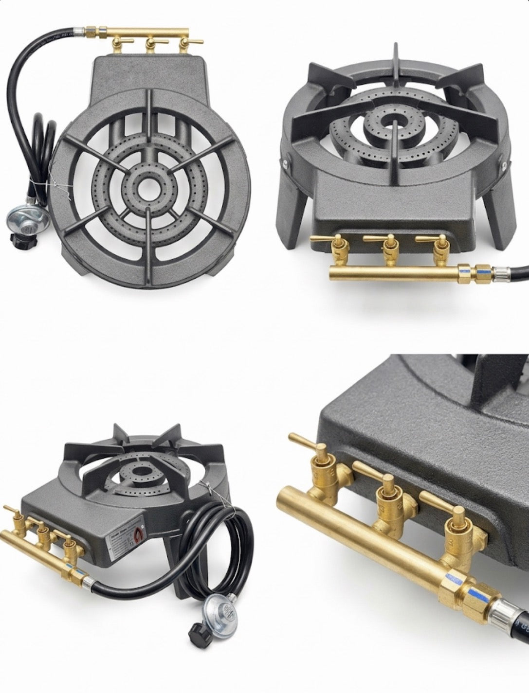 Cast Iron Three Ring LPG Gas Stove Cooker