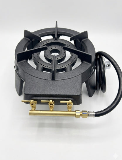 Cast Iron Three Ring LPG Gas Stove Cooker