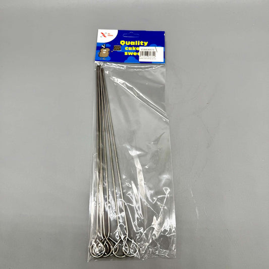 Stainless Steel BBQ Skewer (6pcs, L:25cm)