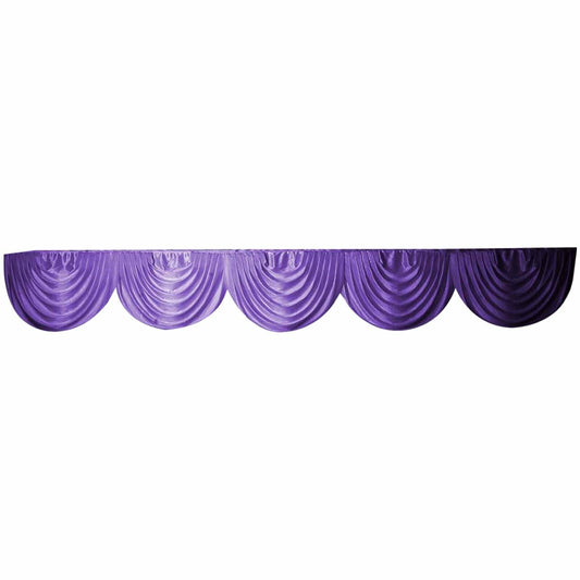 Ice Silk Swag for backdrop Black Purple