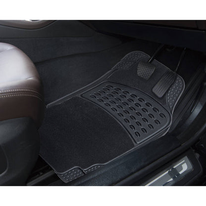 Car Floor Mats - Set of 4, Black