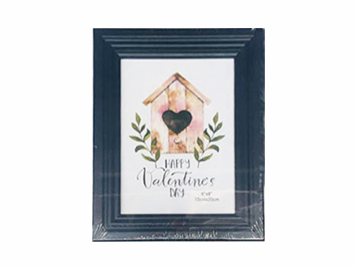 Photo Frame - 6R 6x8 Inch - Black Wood Pattern