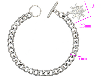 Stainless steel elegant bracelet