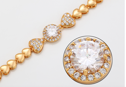 Elegant bracelet with CZ