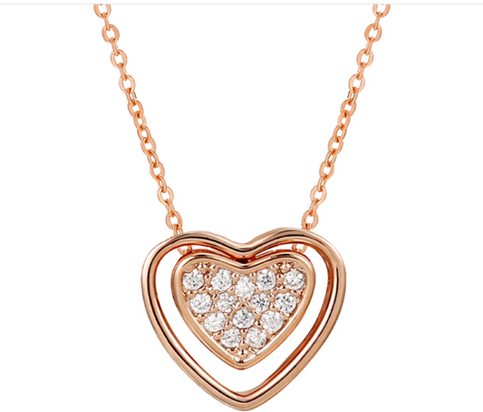 Elegant heart necklace