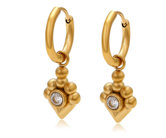 EARINGS WITH STONE