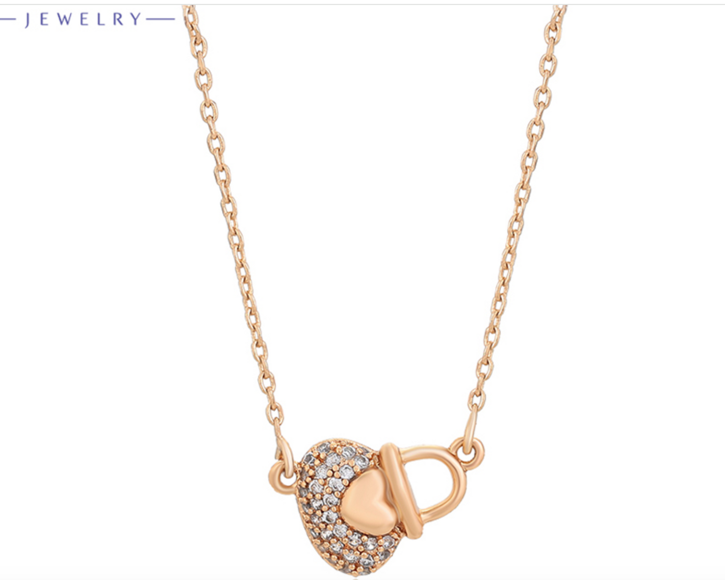 18k necklace with stone