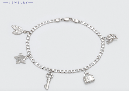 Anklet platinum plated a touch of class