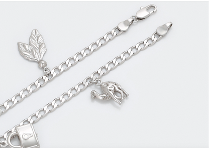 Anklet platinum plated a touch of class
