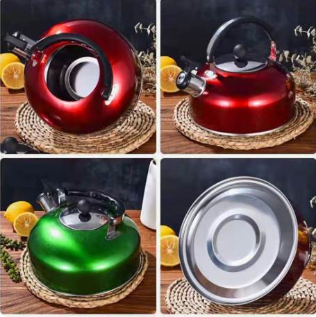 Whistling Tea Kettle Stainless Steel 3 Beautiful Colors