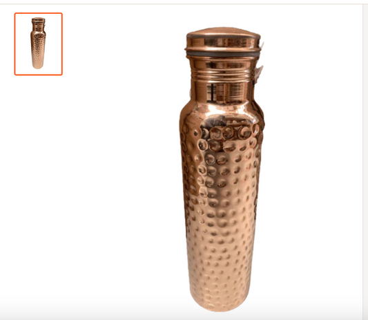 COPPER BOTTLE HAMMERED 900ML VERY SPECIAL