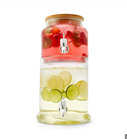DRINK DISPENSER STACKABLE 6.4LTRS WITH BAMBOO LID
