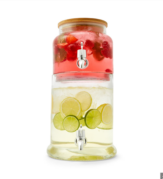 DRINK DISPENSER STACKABLE 6.4LTRS WITH BAMBOO LID