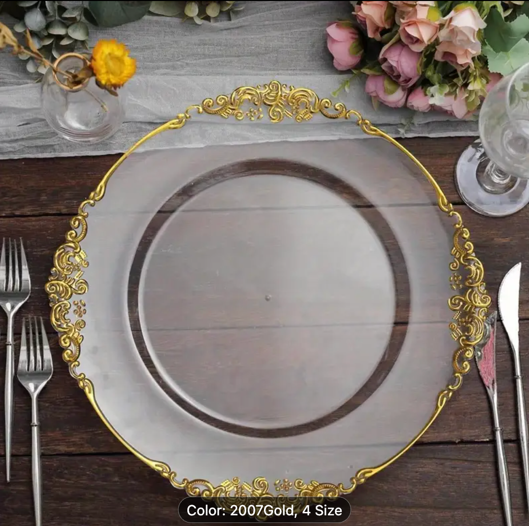 CHARGER PLATES SET OF 6