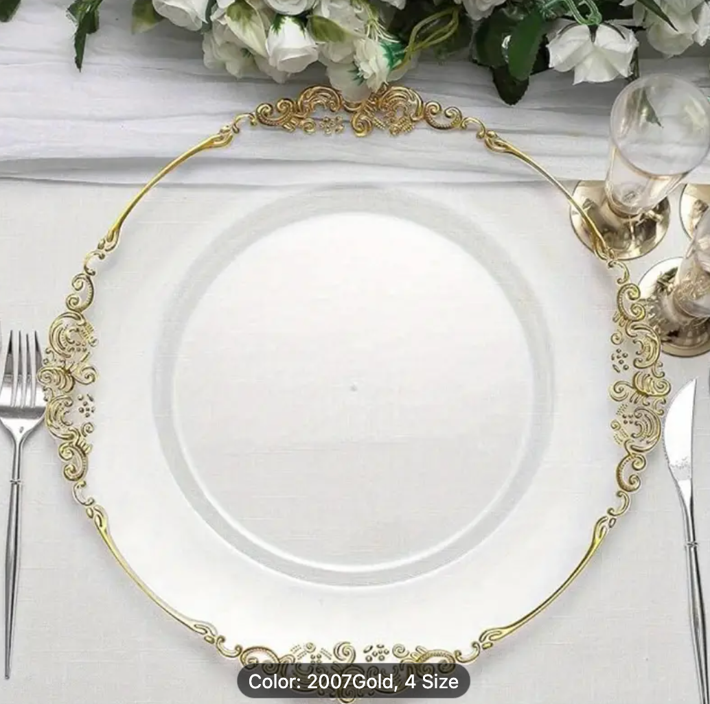 CHARGER PLATES SET OF 6