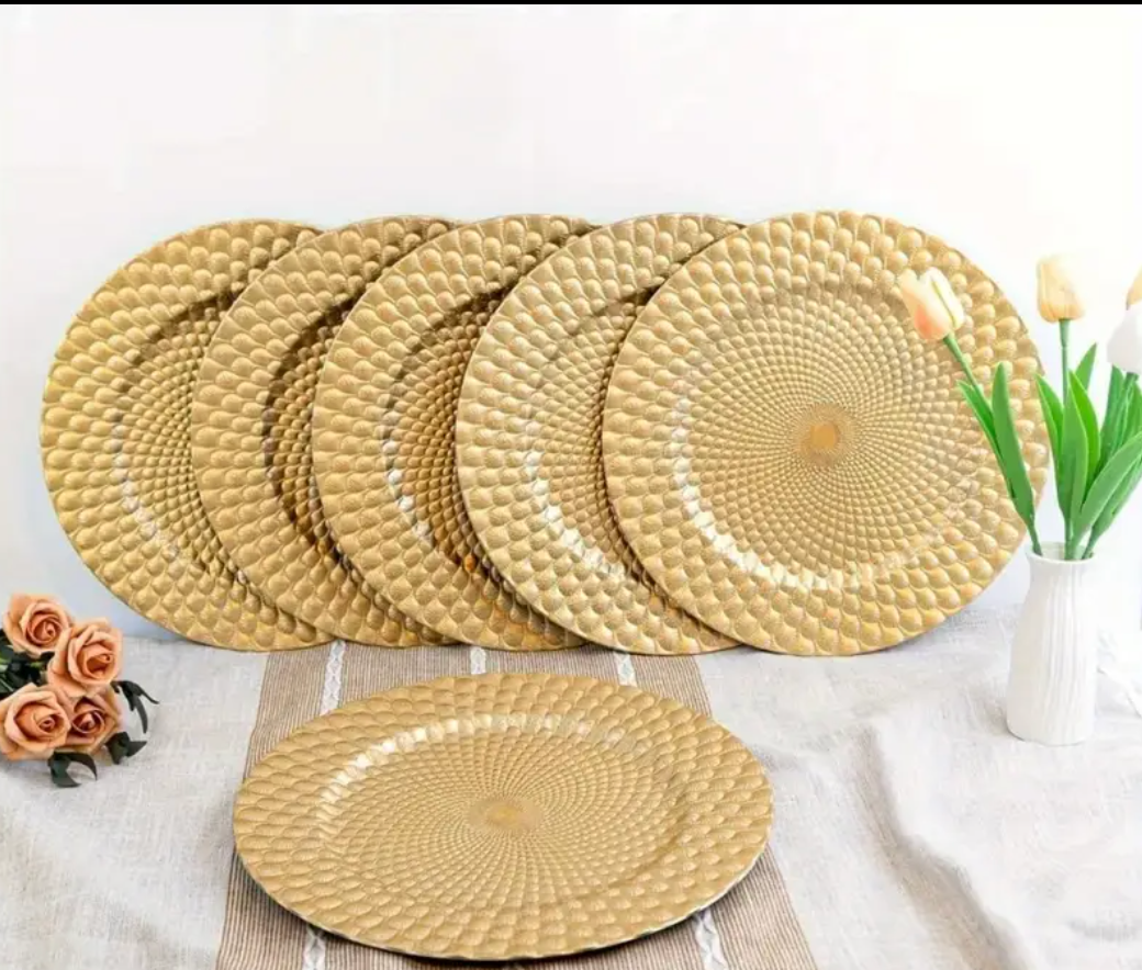 CHARGER PLATES SET OF 6