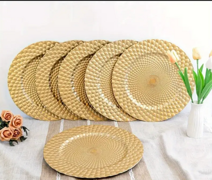 CHARGER PLATES SET OF 6