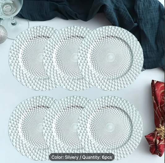 CHARGER PLATES SET OF 6