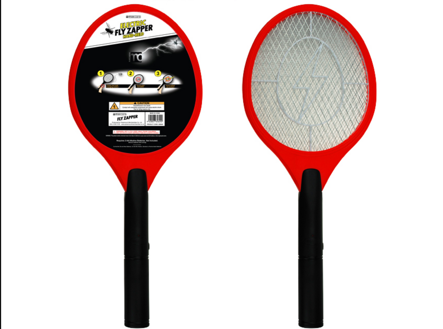 Electric Mosquito Racket | Handheld Fly Swatter | Battery Operated Bug Zapper