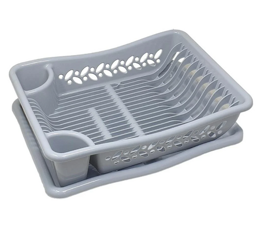 Dish Drying Rack, Grey - 53X37Cm