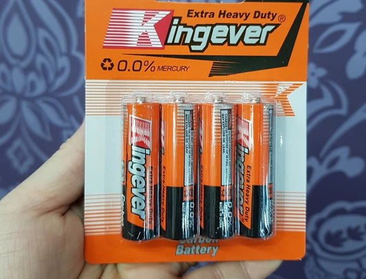 Kingever Extra Heavy Duty Battery AA 4pcs