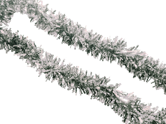 Wavy Shape Cut Out Tinsel - 11cmx2m - Silver - XS0529