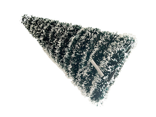 Xmas Tinsel Tree - Large - Green with White - XS0594