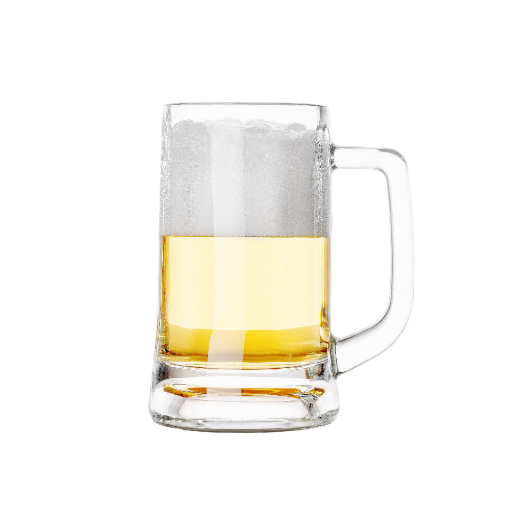 Deli Glass Beer Mug, 490ML, TZ0007