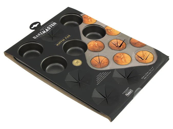 12 Cup Muffin Pan 35cm x 27cm Non-Stick Baking Tray