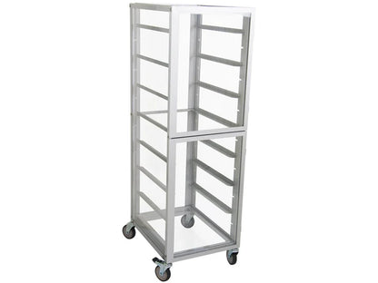 Enclosed Aluminium Bakers Rack - 2 Doors - 15 Tiers - Fits GN1/1 Trays