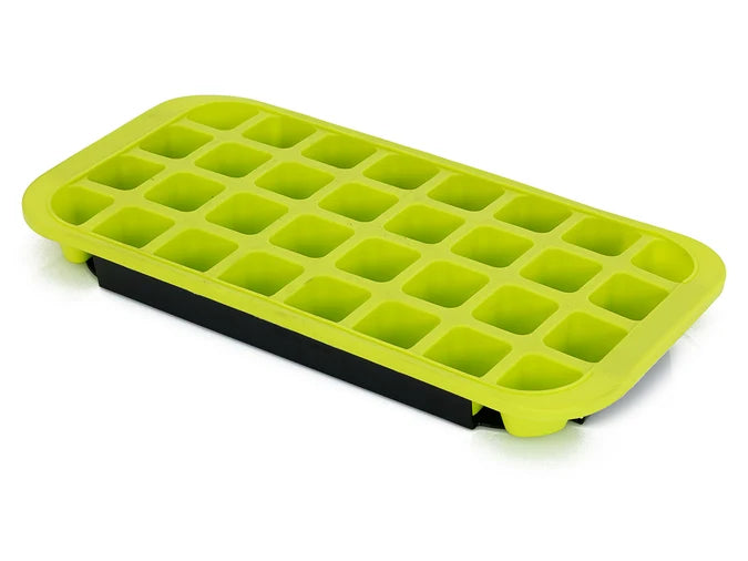 AVANTI Silicone Ice Cube Tray with Carrier 32 Cup GREEN