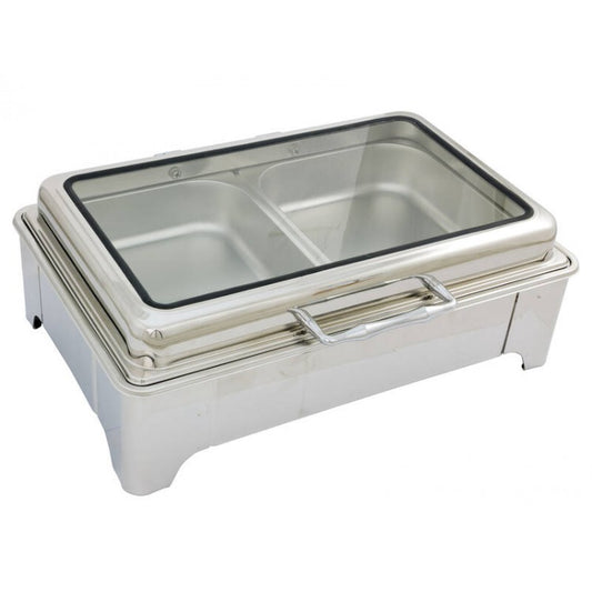 Electric Chafing Dish Food Warmer 2x 1/2GN 400W 85degC
