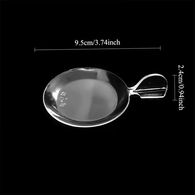 35pcs Creative Transparent Snack Plates with Handles