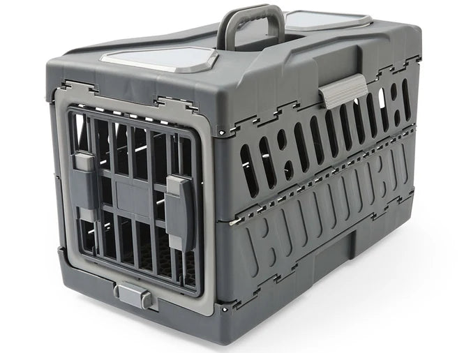 Collapsible Plastic Pet Carrier 55cm x 32cm x 36cmH *RRP $65.00